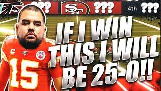 FINAL GAME TO GO PERFECT 25-0 IN WEEKEND LEAGUE! | Madden 21 Ultimate Team