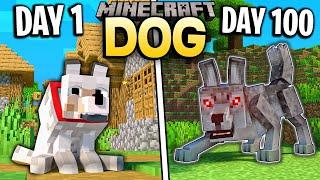 I Survived 100 Days as a DOG in Minecraft