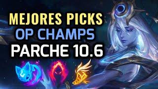 MEJORES PICKS Y CAMPEONES OP - PARCHE 10.6 League of Legends 2020 - OP Champs LOL Temporada 10