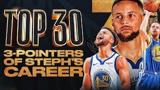 Stephen Curry’s Top 30 Career 3-Pointers 