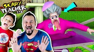 KIZGIN ÖĞRETMEN RESSAM OLDU! KENDİNİ ÇİZDİ REZİL OLDU! | SCARY TEACHER 3D OYNUYORUZ!