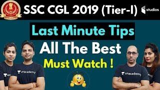 SSC CGL 2019 ( Tier-I) | Last Minute Tips for SSC CGL 2019 | Team wifistudy Studios