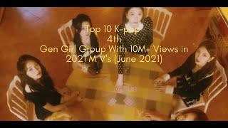 Top 10 K-pop 4th Gen Girl Group With 10M+ Views in 2021 MV's (June 2021)