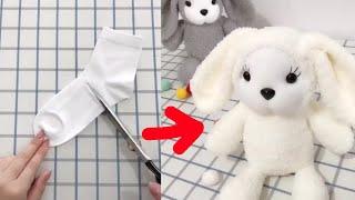 Top 5 Cutest Doll Making Idea From Socks-Amazing Doll Making Tricks-Eye-catching Video