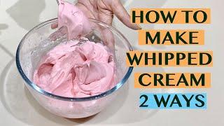 CHRISTMAS SPECIAL: HOW TO MAKE WHIPPED CREAM USING (1) CREAM WHIPPER (2) HAND MIXER PLUS COSTING