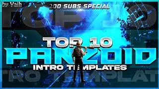 Top 10 Panzoid Intro Template for YouTubers | Best Intros for YouTubers With No text |200SubsSpecial