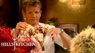 Gordon Shows How To Prepare Frog Legs & Pigeon | Hell's Kitchen