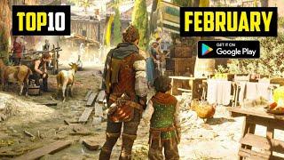 TOP 10 NEW GAMES FOR ANDROID IN FEBRUARY 2022 | HIGH GRAPHICS (ONLINE/OFFLINE)