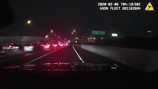 Fort Worth Police Dash Cam Video Of Traffic Backup Due To Street Racing