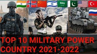 Top 10 Military power country 2021-2022