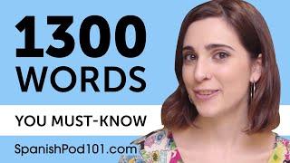 1300 Words Every Spanish Beginner Must Know