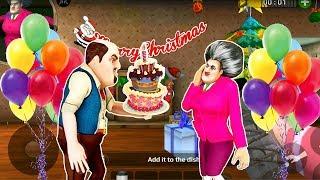 scary teacher 3d birthday cake - christmas update - Gameplay Walkthrough #26