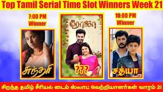 Top Tamil Serial Timeslot Winners | TRP Of This Week Tamil Serials |Tamil Serial TRP Ratings Week 21