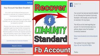 Recover Community standard disable fb Account 2020 || How to recover disable account problem solve