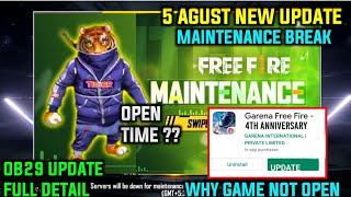 OB29 Maintenance Update Full Details In Tamil / Why Free Fire Not Opening Today Tamil