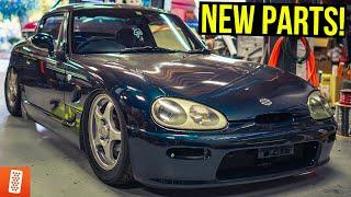 JDM Cappuccino gets BC Racing Coilovers  + Ultra Rare Bumper Exit Exhaust System!