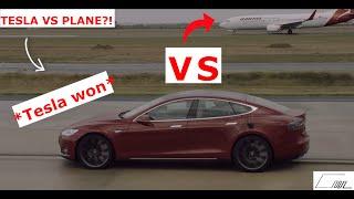 TESLA WINS OVER PLANE?! | Car vs Plane Races Compilation