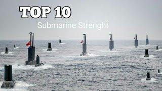 Top 10 Submarines Strenght by Country 2020