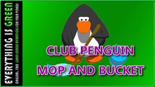 Club Penguin and mop Green Screen after effects Premiere pro Chroma Key Royalty Free