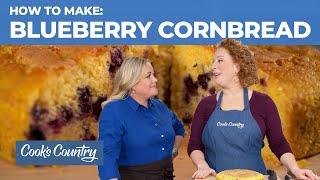 How to Make the Absolute Best Blueberry Cornbread with Honey Butter