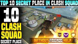 TOP 10 CLASH SQUAD SECRET PLACE IN FREE FIRE | CLASH SQUAD TIPS AND TRICKS BERMUDA REMASTERED