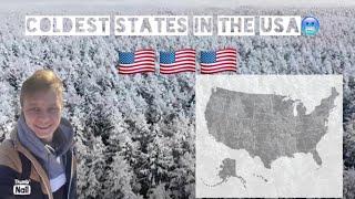 Russian Guy Reacts to Top 10 Coldest States in America !!!