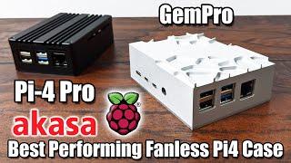 The Best Performing Passively Cooled Pi 4 Case - akasa GemPro & Pi-4 Pro Case Review And Test.