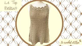 Le top brillant au crochet