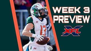 XFL WEEK 3 PREVIEW AND PREDICTIONS