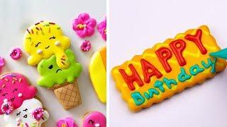 How To Make Perfect Chocolate Cookie For Birthday | Awesome Sugar Cookies Decorating Tutorials