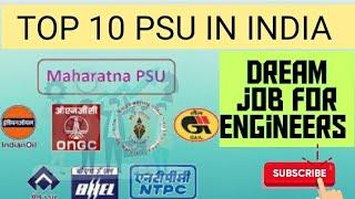 Top 10 PSU in INDIA | Dream job for engineers in PSU | GATE