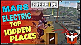 MARS ELECTRIC TOP HIDDEN PLACES IN FREE FIRE | FREE FIRE HIDDING PLACES IN BERMUDA | rank match tips