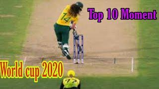 Top 10 Moment's | woman T20 | woman Cup 2020 | Sport power |