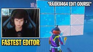 Bugha First Time Trying Raider464's Impossible Edit Course, Fastest Editor in Fortnite