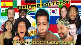 Filipino Polyglot Can Speak 18 Languages | Reactor's Reactions Mash up