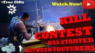 Fortnite Top kill Contest||All Youtubers Stots||NonStop Play||DareDark by Sami(Free Gifts included!)