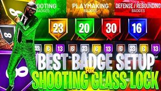 *New* Best Badge Setup for Shooting Glass Lock Center NBA 2K20 Best Build Best Jumpshot Best Badges