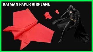 How to make a batman paper airplane | Cách gấp máy bay giấy Batman | boomerang plane