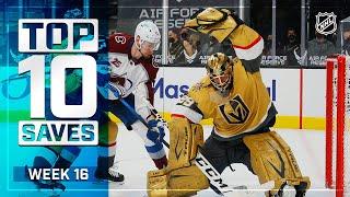 Top 10 Saves from Week 16 | 2021 NHL Season