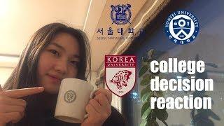 I applied to top 3 universities in Korea | College Decision Reactions 2020