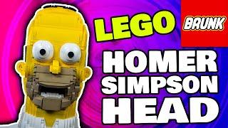 LEGO Homer Simpson Head Sculpture + Simpsons Rant!