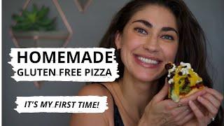 GLUTEN FREE PIZZA | TOPPING IDEAS | QUARANTINE STYLE | ORGANIC | VEGAN OPTION | MY FIRST TIME