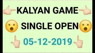 #Kalyan 05/12/2019 Single jodi ++ Single open trick Don't miss ( Top Matka hero life Time trick )