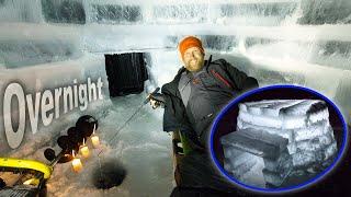 Solo Overnight & Ice Igloo Build Part 2  /Day 4 of 5 "On The Ice" Winter Survival Camping In V...
