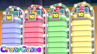 Mario Party 9 Minigames Mario vs Peach vs Luigi vs Yoshi Master