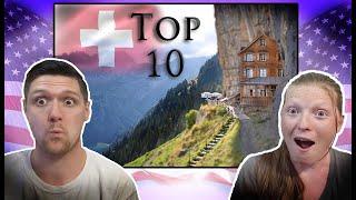 Top 10 Places to Visit in Switizerland! Americans React