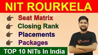 Top 10 NITs In India | NIT Rourkela | Seat Matrix |Closing Rank | Placements & Packages | Course Fee