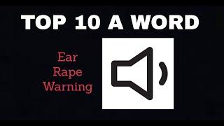Top 10 A word
