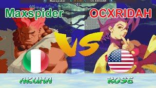 Street Fighter Alpha 2 - Maxspider vs OCXRIDAH FT10