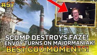 SCUMP DESTROYS FAZE! ENVOY TURNS ON MAJORMANIAK! (Best COD Moments Pt57)